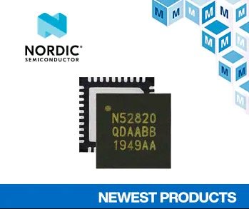 Nordic Semiconductor's nRF52820 Multi-protocol SoC, Now at Mouser, Combines Bluetooth 5.2 with USB 2.0